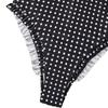 Europe and The United States 2026 New Fashion Personality Polka Dot Printing Neck Tether Design One-piece Women's Swimsuit