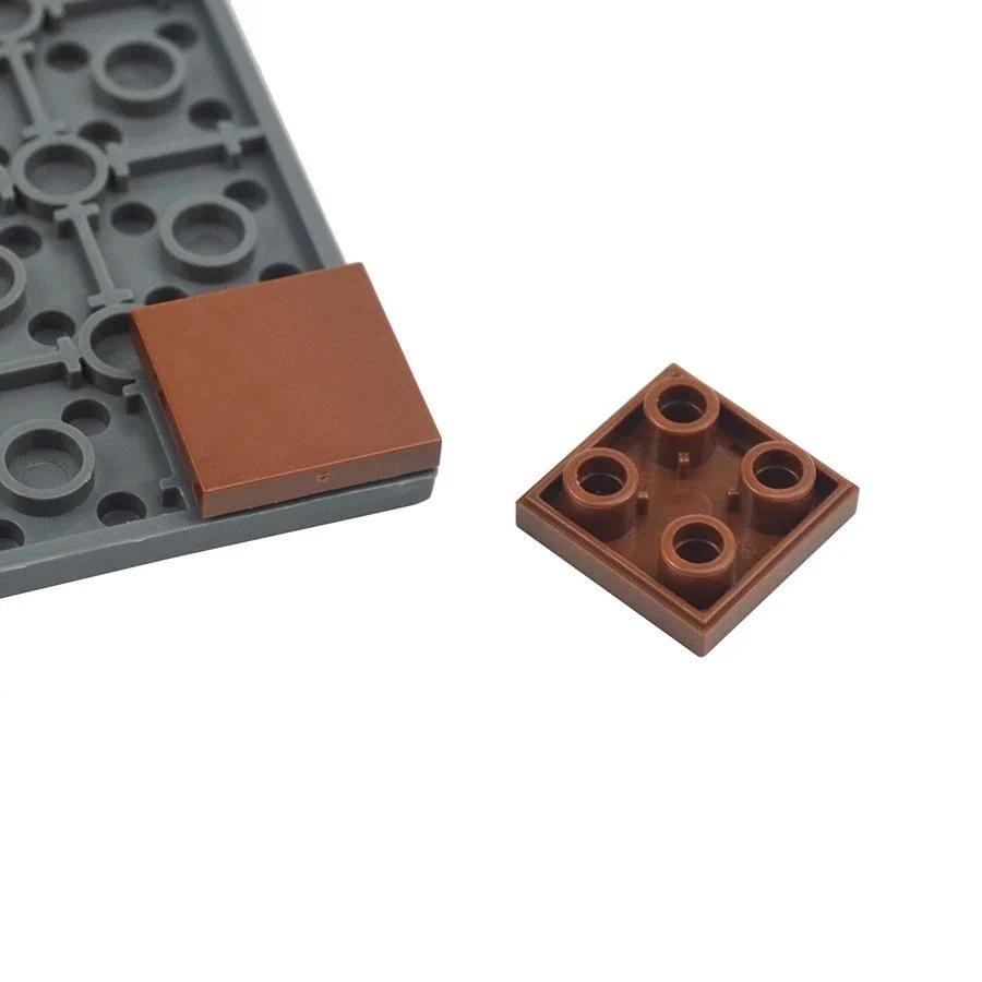 

30 шт. совместимый с MOC 11203 собирает гладкие частицы 2x2 перевернутые строительные блоки детали DIY просветляющие кирпичи обучающие игрушки темно-серого