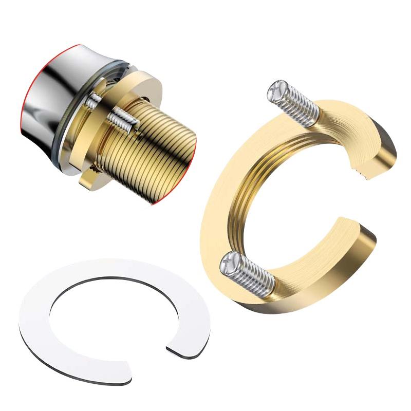 1/3 Sets Kitchen Wash Basin Tools C Type Faucet Anti-Loosing Nut Cap Tap Faucet Fixing Fitting Kit Fastening Circlip Washer Part