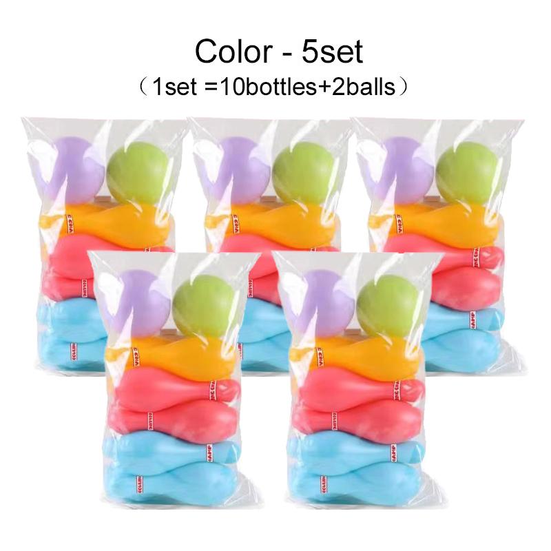 Mini Bowling Set Party Favors Gifts for Guests Plastic Funny Bowling Set Ball And Pins Bowling Indoor Ball Leisure Game TMZ