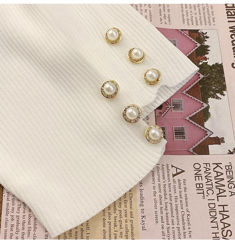 Spring Autumn Korean Solid Sweater Women Short Sleeve Tops Femme Casual Slim Female Pullover Knitted Clothes