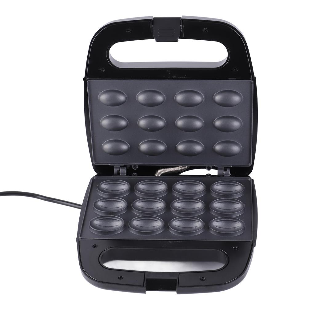 Mini Electric Walnut Cake Maker 12 Cake Troughs Automatic Nut Waffle Bread Machine Sandwich Iron Toaster Baking Breakfast Pan