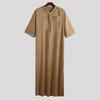 Männer Muslim islamischen Kaftan arabischen Vintage Mittelarm Thobe Robe lose Dubai Saudi lange Top