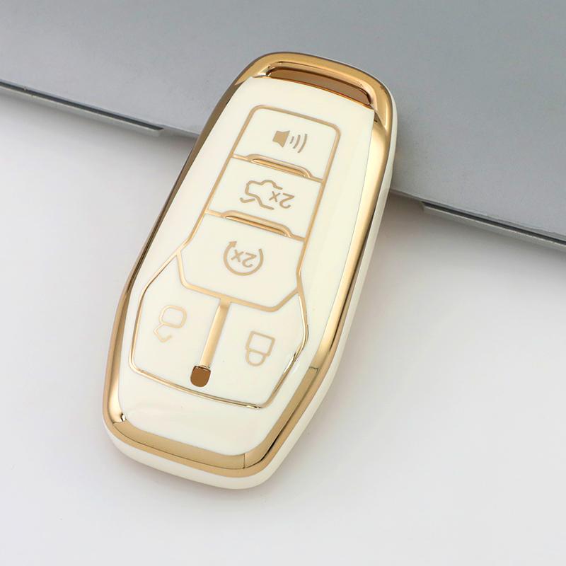 5 Buttons Zinc Alloy Car Key Cover Case Protect Shell Holder for GAC AION Y Plus S V LX IA5 Smart Remote Keychain Accessories