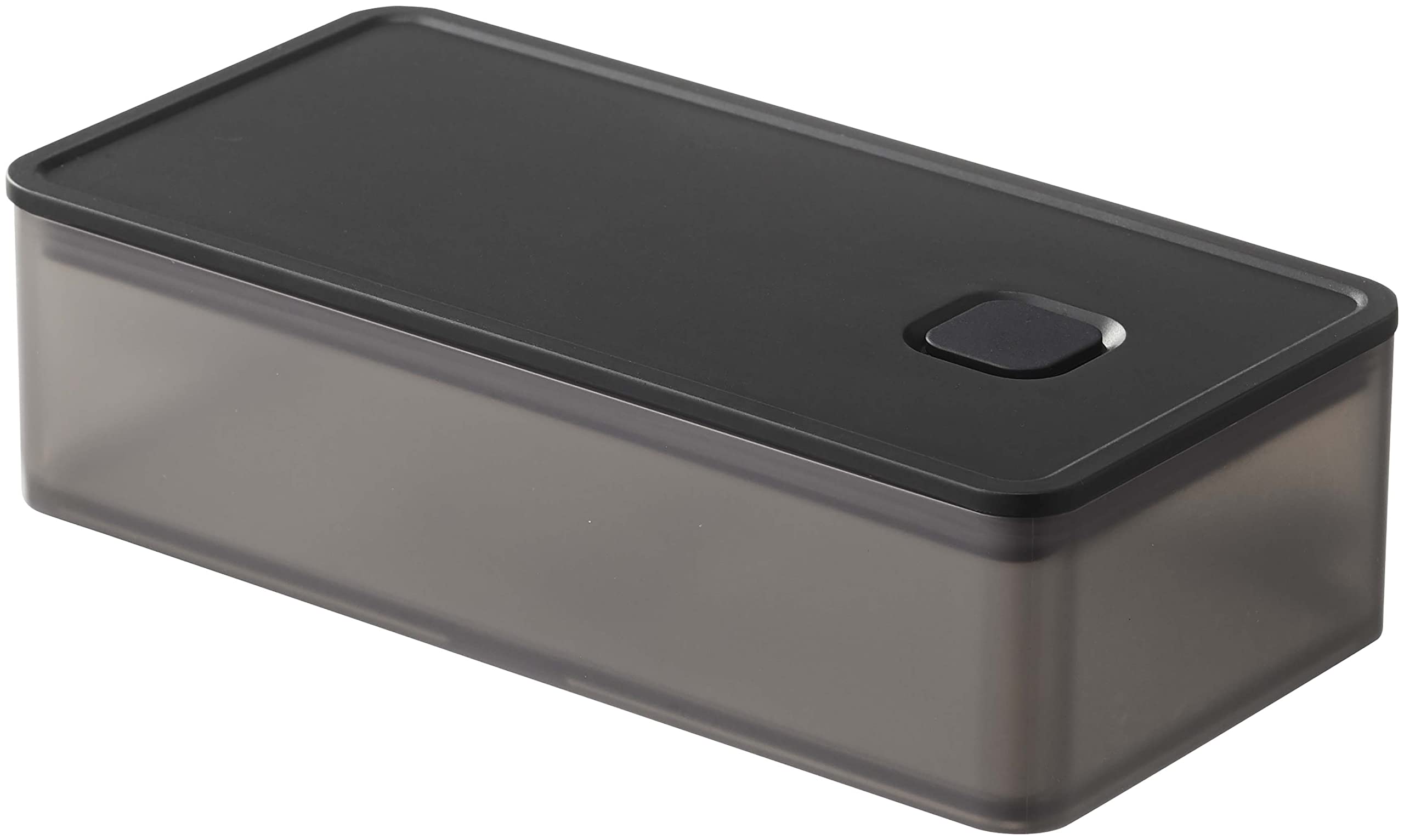 

Yamazaki Airtight Storage x x for Condiments and Tea Product 5523 (Yamazaki) Wide, Black, Valve-Equipped, Container, Approx. W18.4 D9.2 H5cm, чёрный