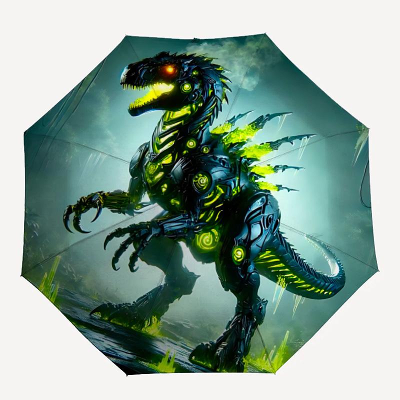 1pc DinoBot, Transformers Automatic Folding Umbrella, Sturdy And Durable Automatic Folding Umbrella with 8 Ribs, Convenient for Outdoor Use079
