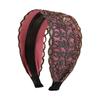 Flowers Lace Mesh Hair Band Wide Side Hollow Headwear Ins Women Lace Hairbands  Girls