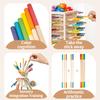 Puzzle Disegno Bastoncino di Legno Equilibrio Poligono Pizza Torre Pendente Tavolo Interattivo Genitore-Figlio Giochi Giocattoli per l'Educazione Precoce dei Bambini