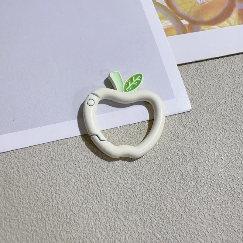 Malowany brelok z klamrą jabłkową na wiosnę do samodzielnego wykonania ozdoby do torby lub dekoracji samochodu