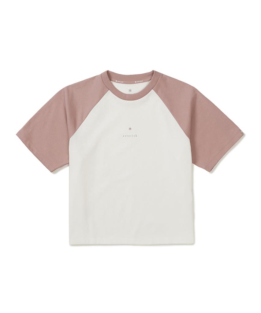 SNOWPEAK APPAREL Aerocool Women'S Color Block Crop Short Sleeve T-Shirt (S25Mwfts75) Deep Pink