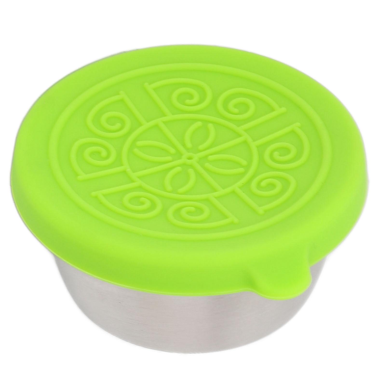 

Салон красоты Эфирное масло Чашка Портативный Нержавеющая сталь Приправа Салат Контейнер с Крышкой Green Lid