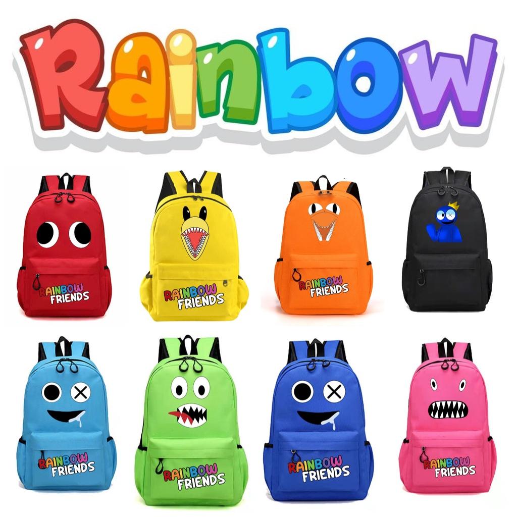 Rainbow Friends Original Design Canvas Backpack For Children Medium Size 20-35l Capacity
