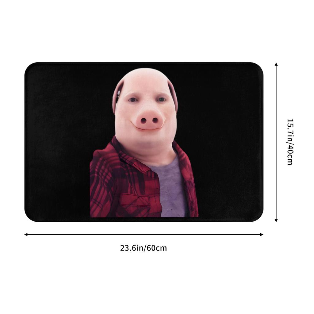 John Pork sta chiamando Tappetino Divertente Antiscivolo Tappeto per Bagno Cucina Camera da Letto 40*60cm
