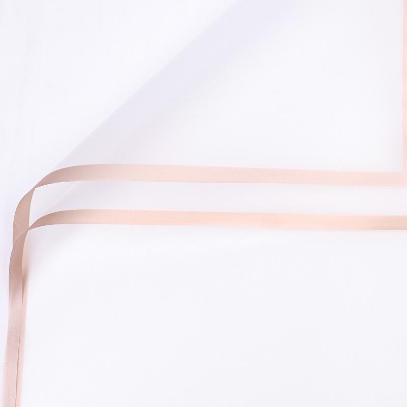 20ks/šarže Golden Border Rose Květinový balicí papír Korejský styl Poloprůhledný Dárkový Květinářství Květinářství Balicí papír
