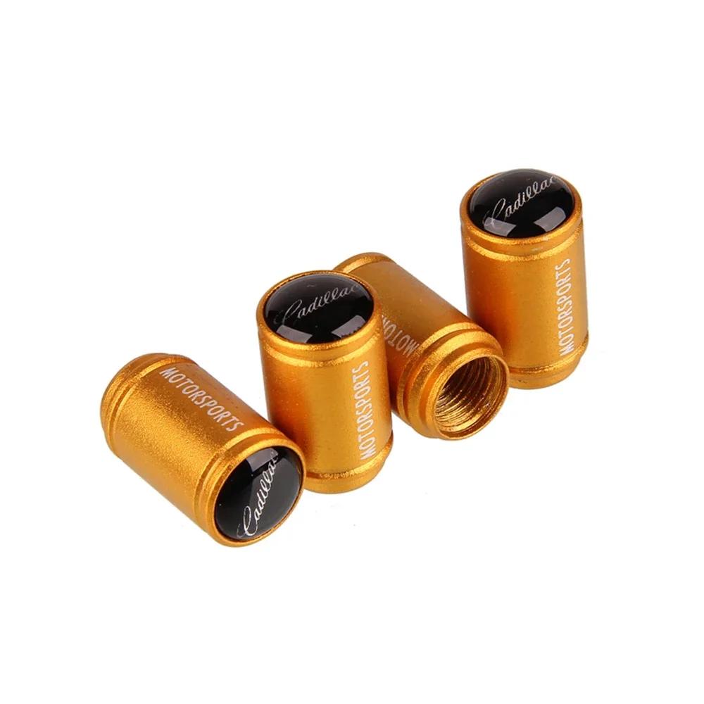 For Cadillac Logo CT5 CT6 XT5 XT6 Escalade CTS DTS SLS XLR ATS SRX Car Tire Valve Stem Caps Wheel Dustproof Air Cover Decoration