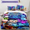 Blox Fruit 3pcs Bedding Set Duvet Cover Closure Includes 1 Duvet Cover & 2 Pillowcases for All Seasons Bedroom Home Dorm Decor