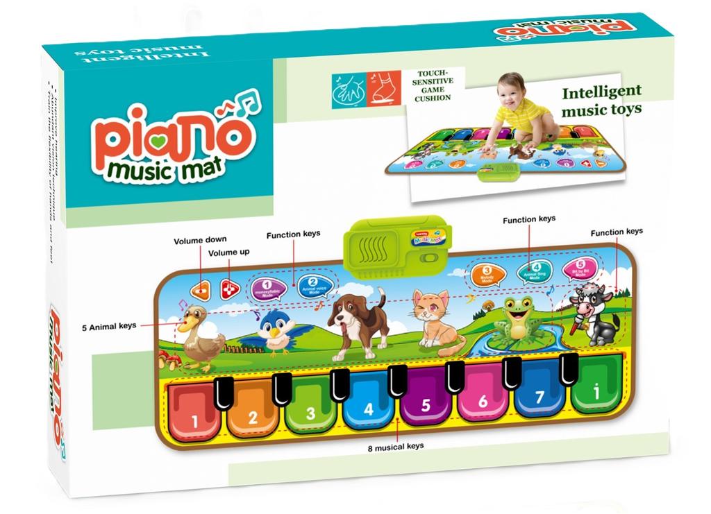 Interaktywna Mata Edukacyjna Gra Odgłosy Zwierząt Klawisze Sensoryczna