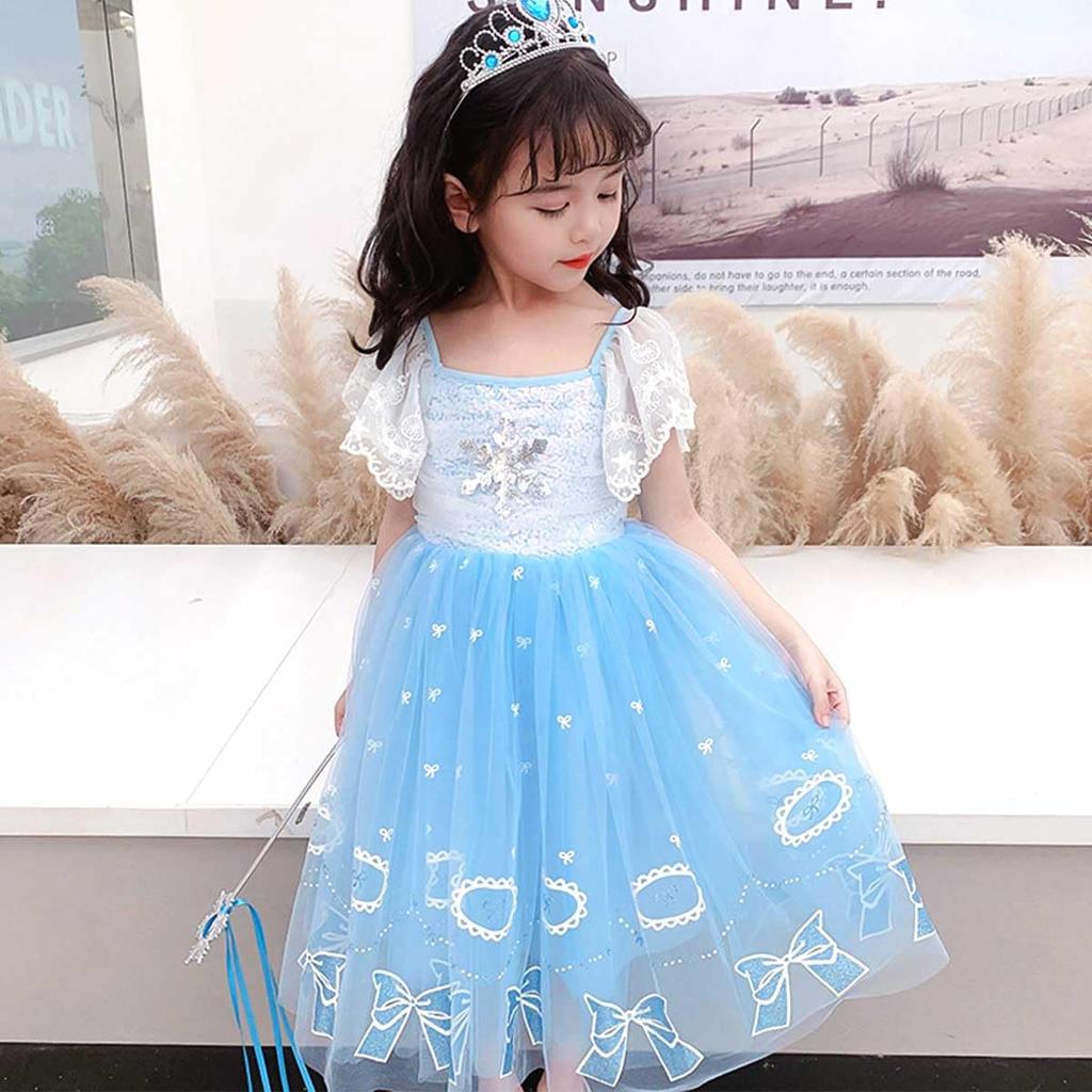 [monoii] Princess Dress, Kids' Snow Queen Costume for Halloween, Girls