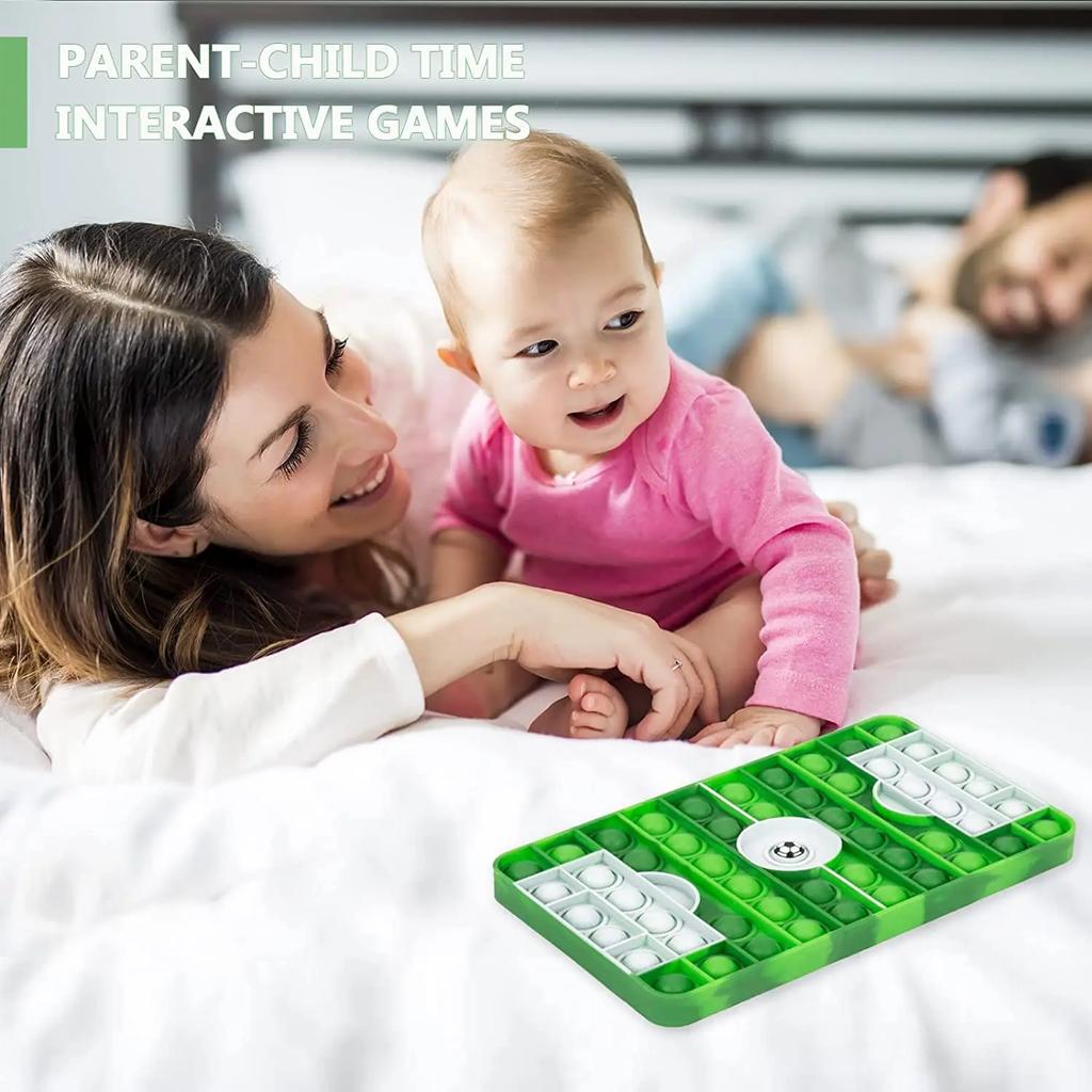 Big Pop Bubble Sensory Fidget Toy for Boys Kids Soccer Field Pop Stress Relief Fidget Popper Toy for Kids Autism ADHD Anxiety