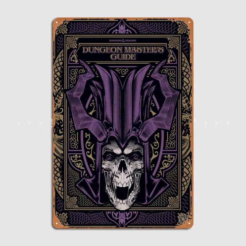 D-Dungeons And Dragons Posters Bedroom Decoration Game Signs Wall Art Vintage Metal Tin Sign for Gamer Room Wall Decoration Home