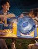 Compact Ultra-Quiet Rechargeable Desktop & Wall-Mount Fan for Office, Dorm, and Classroom Cooling
