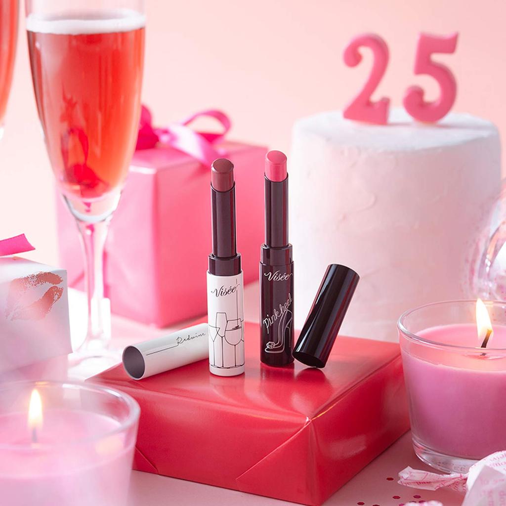 Visee 25th Anniversary Kit I Lipstick Red Set x 5 (Visee Riche) 3.5g