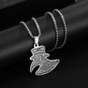 European and American Gothic Plague Doctor Autumn and Winter Sweatshirt Stainless Steel Necklace Personalized Hip Hop