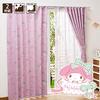 Sanrio My Melody Grade 2 Blackout and Heat Insulation Curtains, Set of 2, Width 100 x Length 178 cm, SB-455