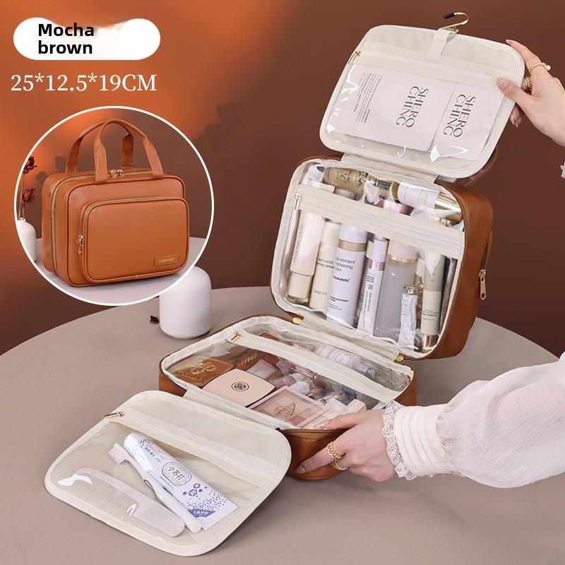 Multi-layer Hanging Cosmetic Bag Portable High-end Travel Transparent Waterproof Large-capacity Cosmetic Storage Bag