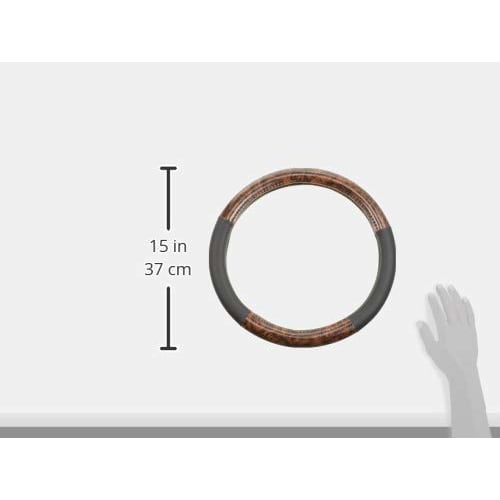 BONFORM Steering Cover Simple Wood Light/Normal Car Steering Cover S:36.5~37.9cm Brown 6739-01BR