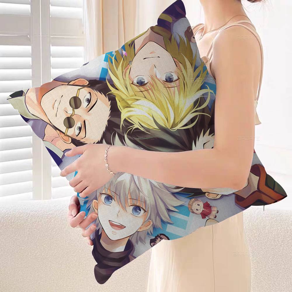 Anime Hunter X Hunter Personalized Pillow Cover Kids Bedroom Wild Party Decor Pillowcase kid Birthday shower Gift