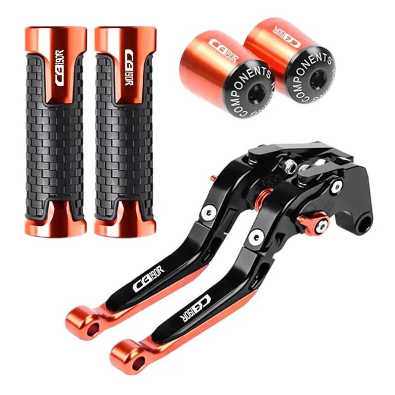 Motorcycle Brake Clutch Levers Handlebar Grips Ends CNC Aluminum For Honda CB 190R 2016 CB190R 2017