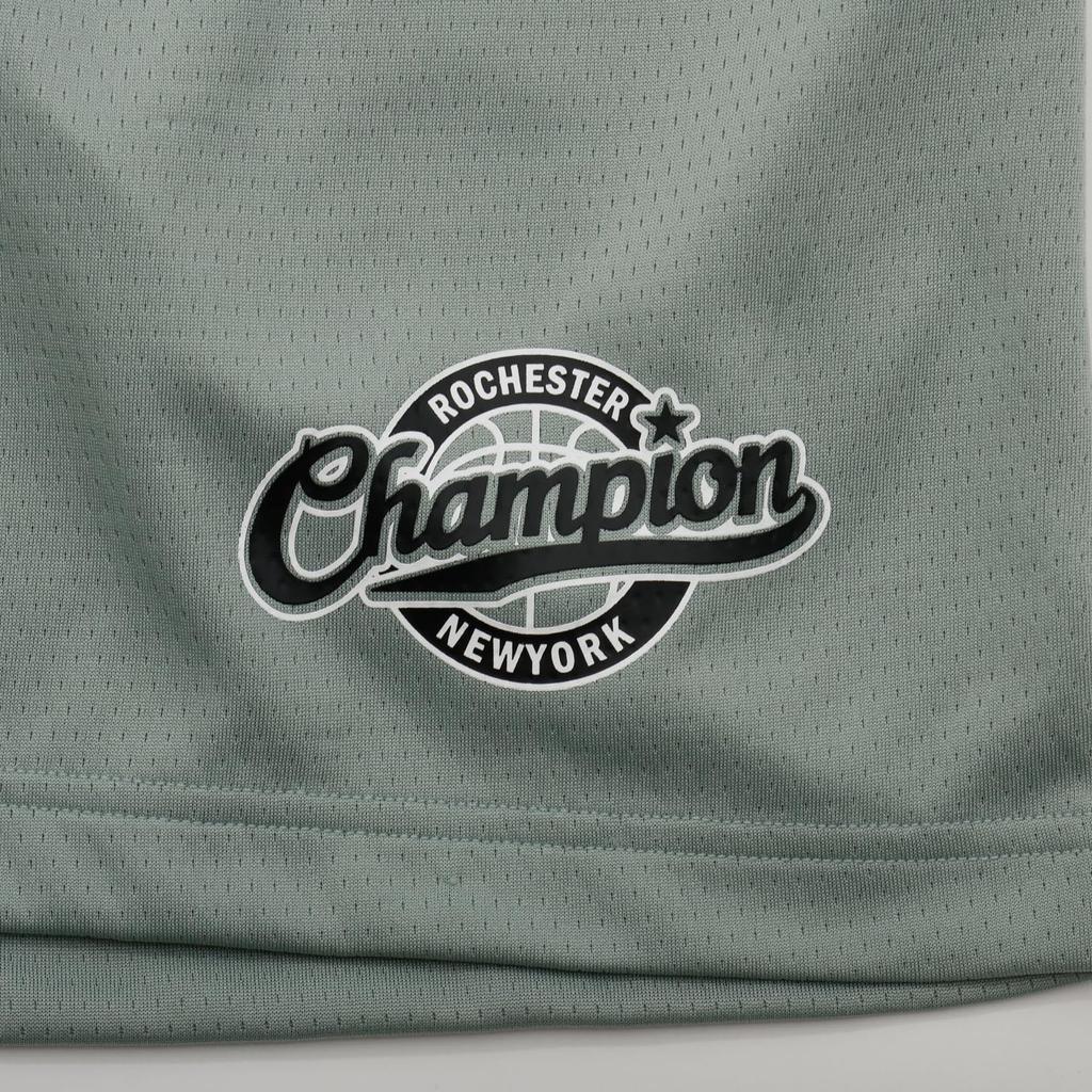 Champion Stretch Antibacterial and Rubber Print Basketball Shorts Medium Gray Kids' Quick-Drying Odor-Resistant (CK-BB530)