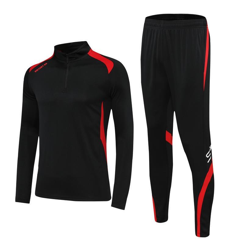 Unisex Youth Half-Zip Soccer Training Jersey Set Winter Sports Activities Running Cycling Basketball Volleyball