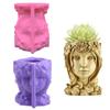 Goddess Concrete Silicone Pot Mold Succulent Flowerpot Clay Cement Plaster Molds DIY Home Garden Flower Pots Mould