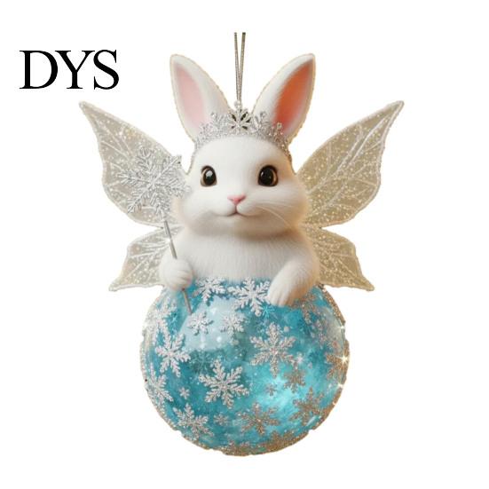 Christmas Decor Animal Ornament 2D Acrylic Wildlife on Ball Hanging Tree Ornaments for Winter Xmas Home Party High-quality Holiday