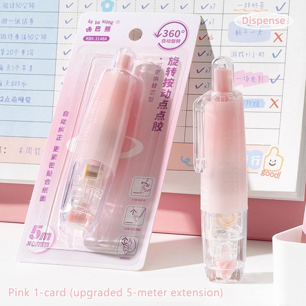 DIY Scrapbooking Glue Tape Press Type Rolling Glue Tape Glue Tape Pen  Student Stationery