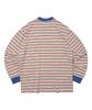 TAILOR STUDIO Striped Marine Cotton Long Sleeve (Grey/Red)