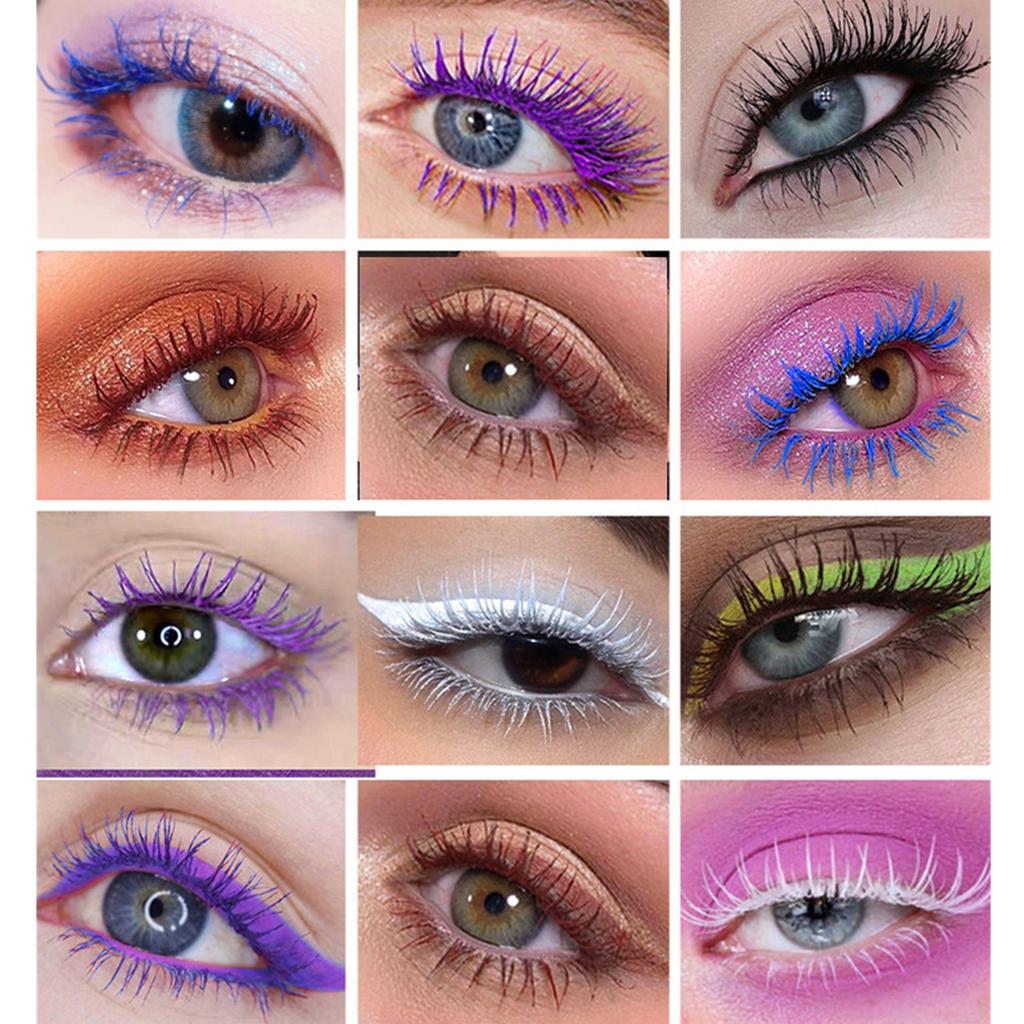 Double-head Colored Mascara for Women – Small and Large Brushes, Smudge-resistant for Enhanced Eye Makeup