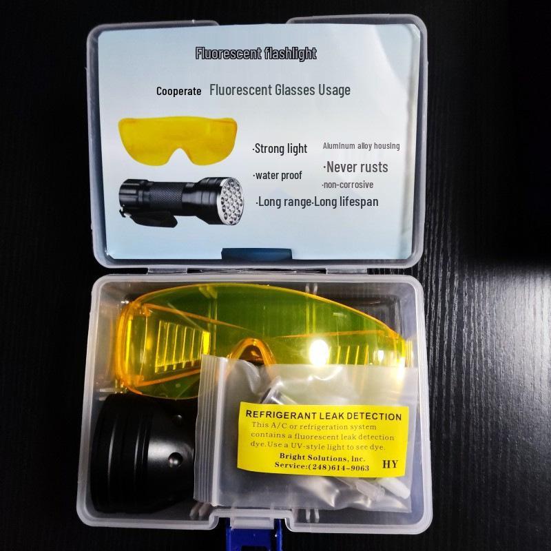 Fluorescent Leak Detection Tool for Car AC and Refrigeration Systems