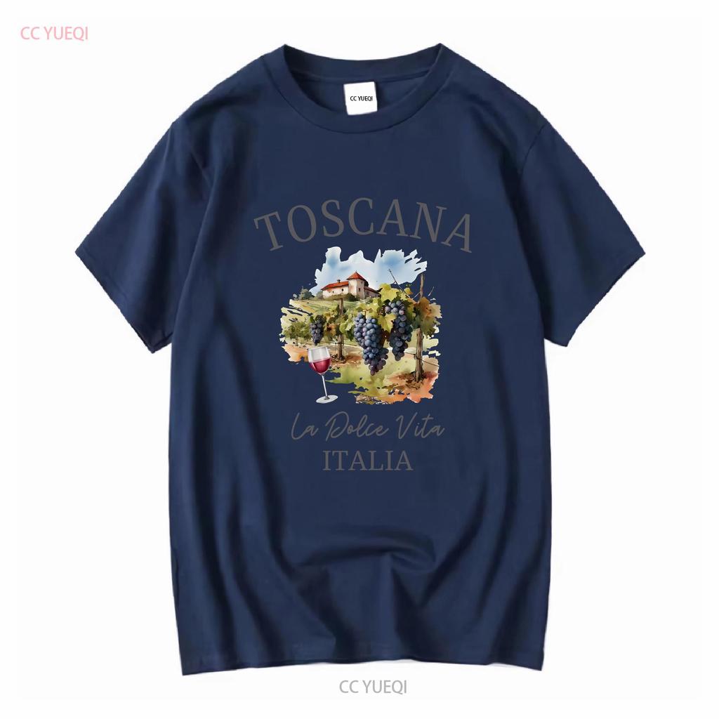 Toscana T Shirt Tuscany Italian Vineyards Souvenir Trip Firenze Siena Florence Vacation long or short sleeves vintage Washed