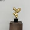 Minimalist Gold-plated Geometric Statue Desk Decoration Abstract Artwork Ornaments Creative Sculpture Room Aesthetic Decor
