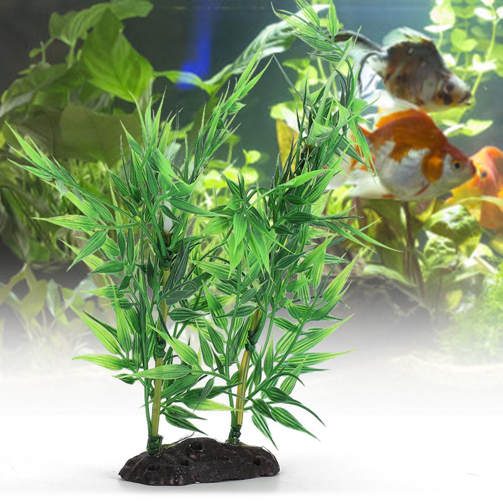 Aquatic Artificial Water Plant Grass Underwater Fake Fish Tank Plant Aquarium DecorationSmall