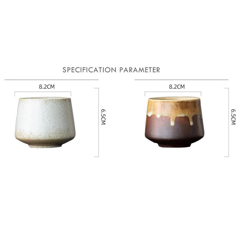 Keramický šálek na kávu v japonském stylu Hrnek na víno Hrnky na vodu Hrnky na vodu Dárkový velkoobchod 200 ml Porcelánové Osobní hrnky na čaj z keramiky