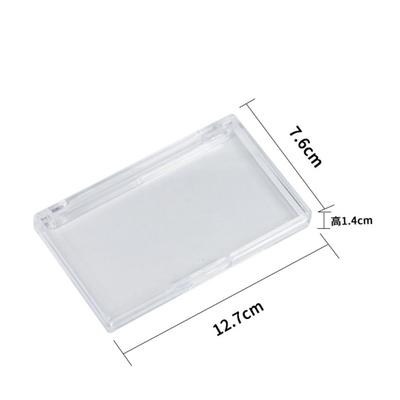 New Plastic Eyelash Storage Box Square Shape Clear False Lashes Show Box Transparent Square Box
