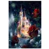 Full Round Embroidery Diamond Square Mosaic Fantasy Mushroom House Diamond Painting Cross Stitch Hand Landscape Home Decor