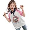 ASK JUNIOR Girls' Color Block Cotton Polo T-Shirt