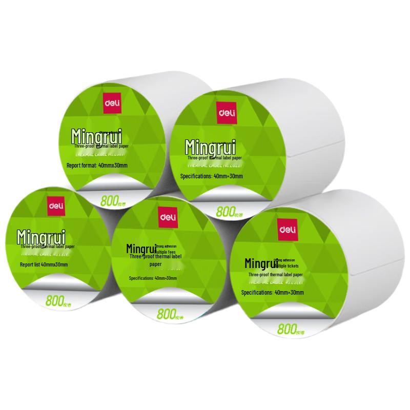 Deli Mingrui 80x60mm Thermal Label Paper