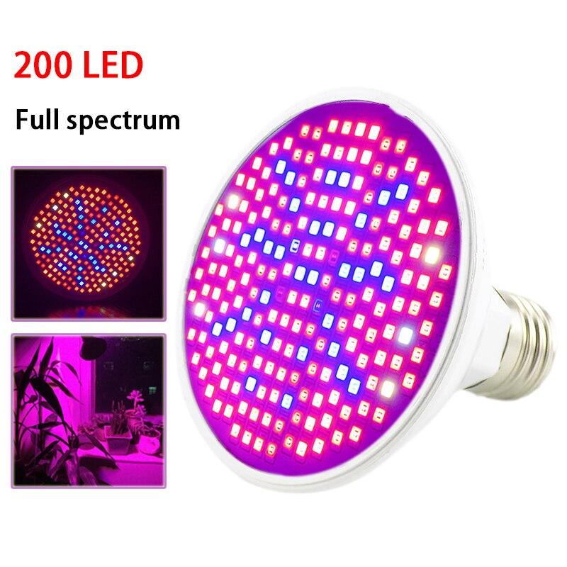 Buy 13W 200LED Plant Grow Light Lamp UV IR Full Spectrum Growing Bulbs