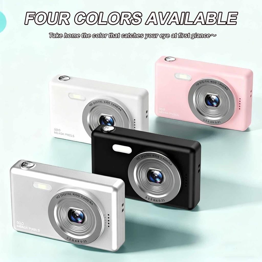4K Digital Camera with Anti Shake Portable Selfie Camera 48MP High Resolution for Kids Starter Children Student Girl Boy